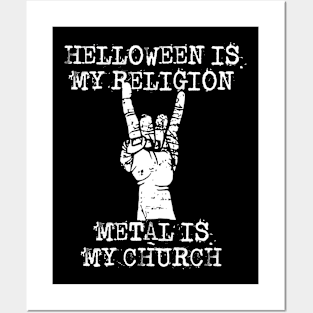 helloween is my religion Posters and Art